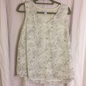 Kenar White/Black Embroidered Blouse